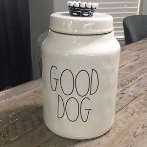 Rae Dunn dog treat jar